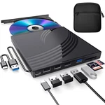 External Cd/dvd Drive For Laptop With Carrying Case,dvd Player Black. Fixed Price $56.99.