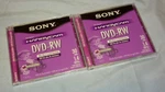 Lot Of 2 Sony Handycam Dvd-rw Re-recordable Disks 30 Min Each 1.4 Gb Sealed New!. Fixed Price $19.99.