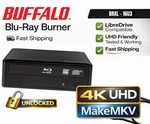 Buffalo 4K Uhd Ready Firmware Unlocked Blu-ray Writer Burner Makemkv BDXL-16U3. Fixed Price $398.41.
