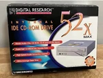 Digital Research Technologies 52X Max Internal Ide Cd-rom Drive Cd-rw Media. Fixed Price $45.00.
