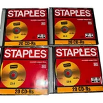Set Of Cd-rw 3 Disc 700MB 80 Min 1X-4X Staples. Fixed Price $7.91.