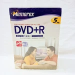 Memorex Dvd+r Recordable Blank Disc 120 Min 5 Pack. Fixed Price $12.95.