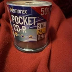 Memorex Pocket Cd-r 50 Pack 210MB 24X MP3 Compatible Recordable Spindle. Fixed Price $12.99.