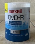 Maxell Dvd-r Discs 4.7GB 16X 120MIN Spindle Gold 100/PACK 638014 New Sealed!. Fixed Price $36.99.