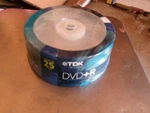Tdk Dvd+r Recordable 1-16X 4.7 Gb 25 Pack Factory Sealed. Fixed Price $16.00.