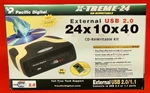 Pacific Digital XTREME-24 External Usb 2.0 Cd-rewritable Kit 24X10X40. Fixed Price $40.00.