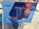 Tdk Velocd Hi-speed Usb 2.0 External Burner 52X Write 48X Rip 5201UE. Fixed Price $68.00.