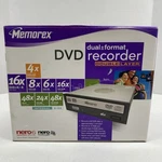 Memorex Dual Format Dvd Recorder Double Layer Nero Suite 16X 5395-7286. Fixed Price $24.98.