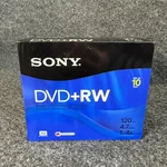 Sony Dvd+rw Pack Discs 4.7 Gb 120MIN New Sealed Accucore 10DPW47R2. Fixed Price $11.88.