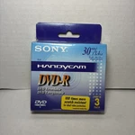New Sealed Pack Sony Handycam Video Camera Dvd-r 1.4 Gb 30 Minute Single Sided. Fixed Price $25.99.
