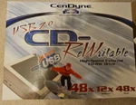 Cendyne Cd-rw Rewritable 48X Record 12X Rewrite Read External Drive Vintage. Fixed Price $25.99.