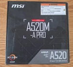 Msi A520M-A Pro V1 Gaming Motherboard. Fixed Price $60.00.
