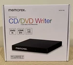 Memorex MDW218B Slim External Cd/dvd Writer 8X Cdr 24X Usb Powered Burner. Fixed Price $29.99.