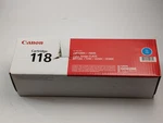 Canon Cartridge 118 Cyan Laser Printer LBP7220C 7660C MF726C 729C 8350 8380. Fixed Price $49.00.