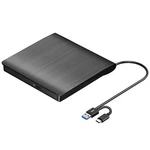 Roofull External Cd/dvd Drive For Laptop, 3.0 & Usb-c Portable Black. Fixed Price $40.35.