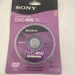 Sony Dvd-rw Re-recordable Discs For Handycam Camcorder 10 Pack 30 Min 1.4 Gb New. Fixed Price $40.00.