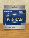 New Panasonic Dvd Ram Disc Min 4.7 Gb Pack (LM-AF120LU5) Sealed Nos. Fixed Price $30.00.