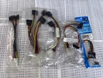 New 6PC Lot 4PIN Power To Sata Cable 2 Port Splitter Hard Drive Dvd Writer. Fixed Price $6.00.