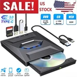External Cd Dvd Drive Usb 3.0 Writer Burner Player For Pc Laptop Windows 11 10. Fixed Price $17.99.