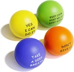 Motivational BALLS(4 Pack) For Kids And Adults,stress Relief With Qu. Fixed Price $13.43.