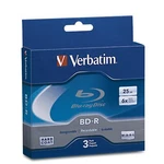 Verbatim Bd-r 25GB 6X Blu-ray Recordable Media Disc 3 Jewel Case Box -.... Fixed Price $22.99.