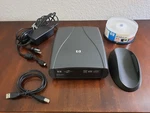 Hp 840 External Drive Writer Lightscribe Dl + 12 Dvd-r Blank Disks. Fixed Price $45.00.