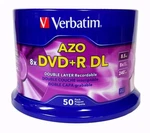 50 Verbatim Azo 8X Dvd+r Dual Double Layer 8.5GB Logo Branded Spindle 97000. Fixed Price $55.90.