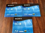 Sony BNR25R3H Blu-ray Bd-r Recordable Disc Gb Pack. Fixed Price $18.00.