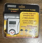 Springfield Noaa 7 Channel Emergency Weather Radio With Led Flashlight - New. Fixed Price $15.00.