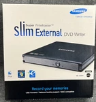 Samsung Super Writemaster Slim External Dvd Writer #SE-S084F/RSBS Brand-new. Fixed Price $39.99.