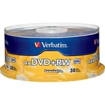 30 Verbatim Blank 4X Dvd+rw Logo Branded 4.7GB Rewritable Disc 94834. Fixed Price $27.90.
