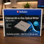 Verbatim External All-in-one Optical Writer Usb 3.2 Gen #71094. Fixed Price $98.22.