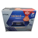 Tdk Velocd Hi-speed Usb 2.0 External Burner 52X Write 48X Rip 401248UE New. Fixed Price $65.00.