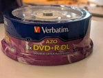 Verbatim Azo Dvd+r 8X 8.5GB Double Layer Recordable Spindle 20 Pack. Fixed Price $30.00.