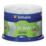 Verbatim 95159 700 MB/80 Min. Rp Spindle 4X Cd-rw Discs Sil (50/PACK) New. Fixed Price $43.92.