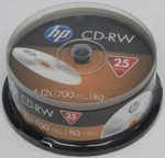 25PK Hp Cd-rw Logo 4X-12X Rewritable Blank Discs 700MB. Fixed Price $9.89.