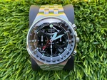 Citizen Eco-drive Caliber 2100 AV0031-59E E210 Black Dial Cond. Fixed Price $325.00.