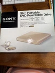 Slim Sony Portable Rewritable Drive DRX-S77U. Fixed Price $55.00.