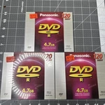 New Panasonic Dvd-r Minutes 4.7GB 4X Speed 3 Pack LM-RF120LU10 Sealed. Fixed Price $14.99.