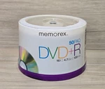 Memorex Dvd+r 16X 4.7GO 120 Min. 50 Paq Sealed Package. Fixed Price $9.95.