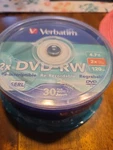 Verbatim Dvd-rw 4.7 Gb 120 Min Blank Discs 30 Pack Spindle Sealed New Free Ship. Fixed Price $26.00.