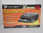 Pacific Digital X-treme 52X24X52 External Player Writer Rewrite Drive Usb 2.0. Fixed Price $89.99.