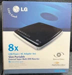 Lg Slim Portable External Super Multi Dvd Rewriter 8X USB2.0 #GSA-E50L Brand-new. Fixed Price $99.99.